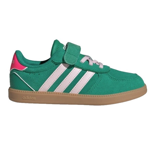 Children Unisex Shoes Adidas Kids Breaknet Sleek ELC JQ1802 Green/Pink Size 3Y - Picture 3 of 11